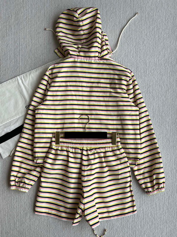 CC 25 Striped Suit Multicolor Polyester Fiber