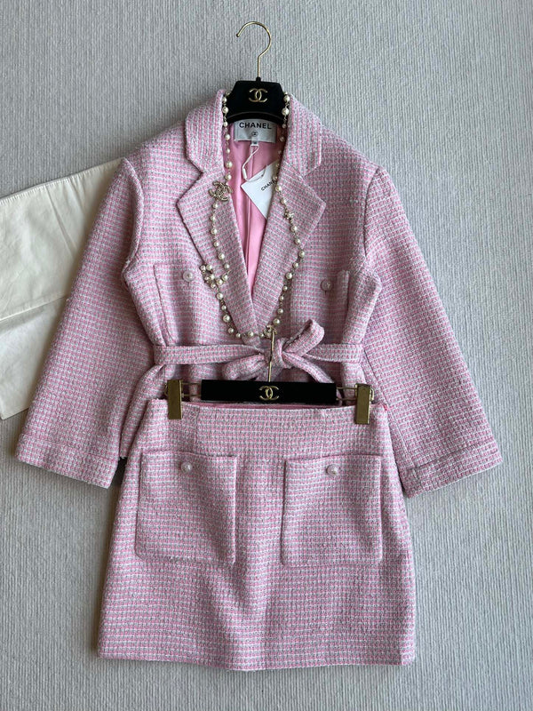 CC 25 Set Tweed Pink Cotton Polyamide