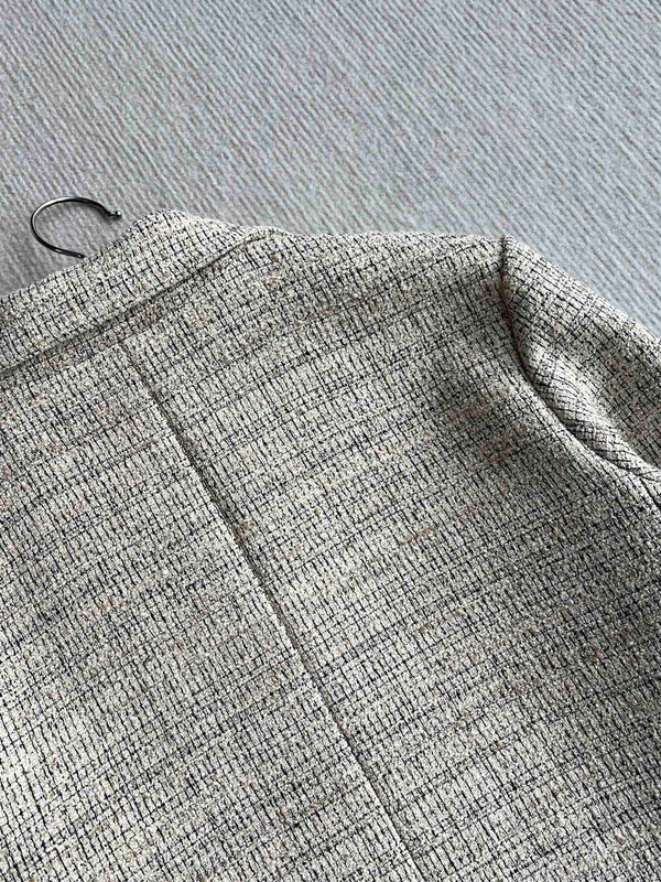 Celine 25 Coat Beige Polyester Cotton