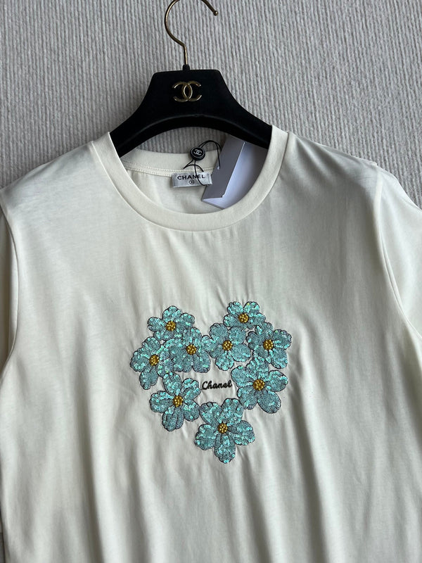 CC 25 Embroidered Sleeves Short Cotton