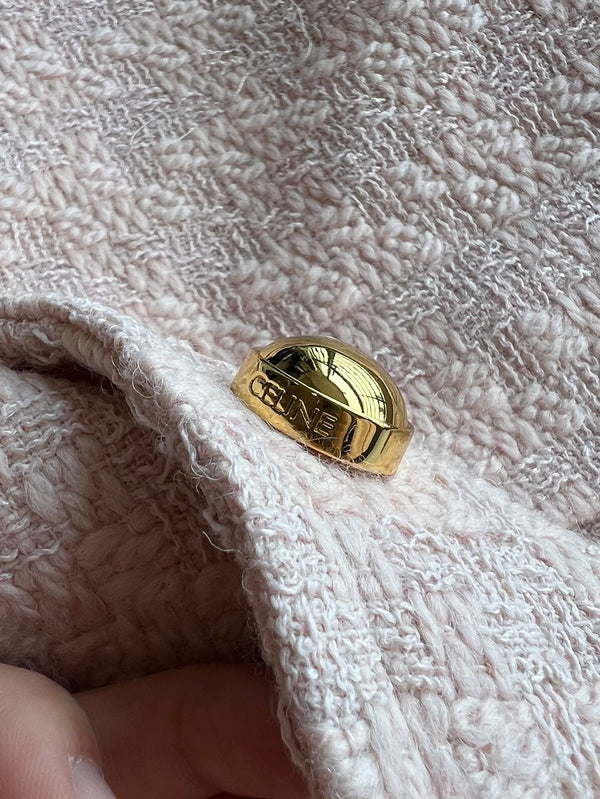 Celine 25 Jacekt Pink Wool Mohair