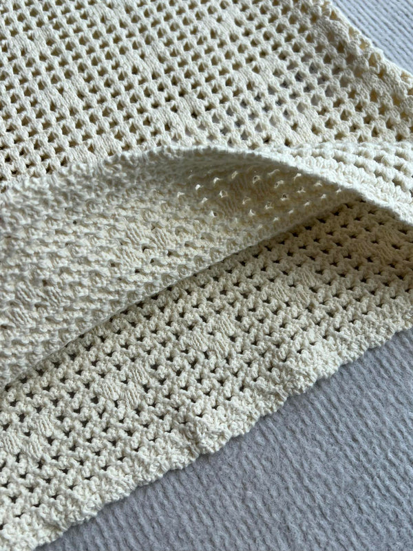 Celine 25 Hollow Camisole Dress White Cotton