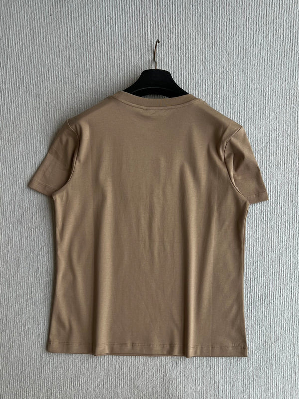 CC 25 Embroidered Beaded Short Sleeve Top Cotton