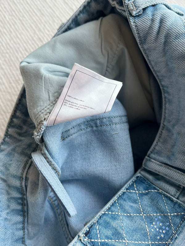 CC 25 Diamond Jeans Blue Denim Cotton