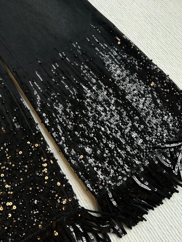 CC 25SS Wide-Leg Pants In Black Denim 277038