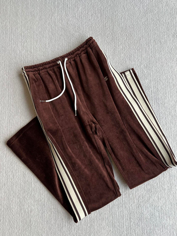 Celine 25 Trouser Brown White Cotton Polyester