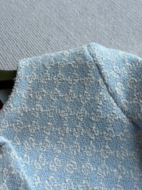 Gucci 2025 Jacket Blue Tweed Fabric 275732