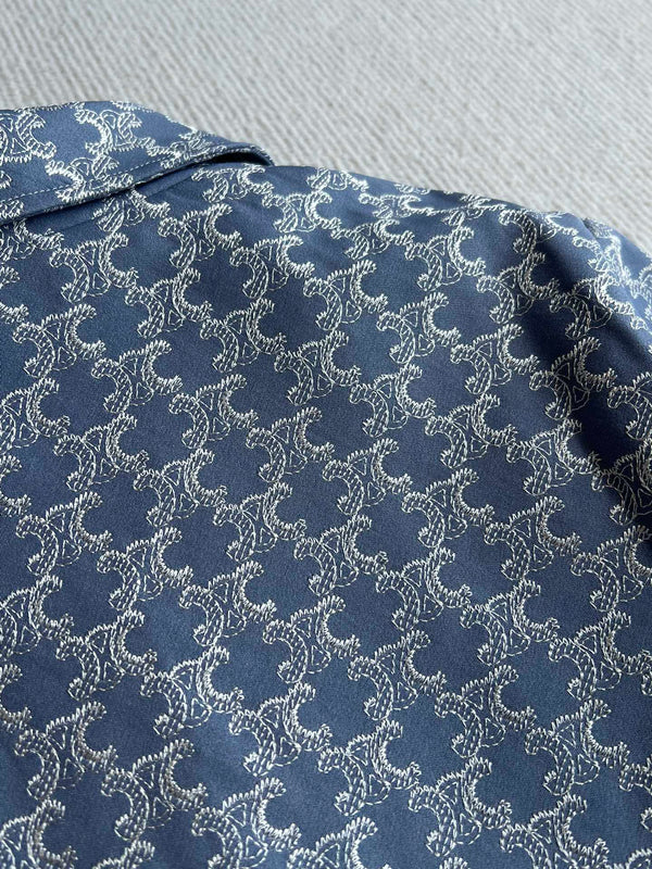 Celine 25 Jacket Blue Triacetate Polyester 275777