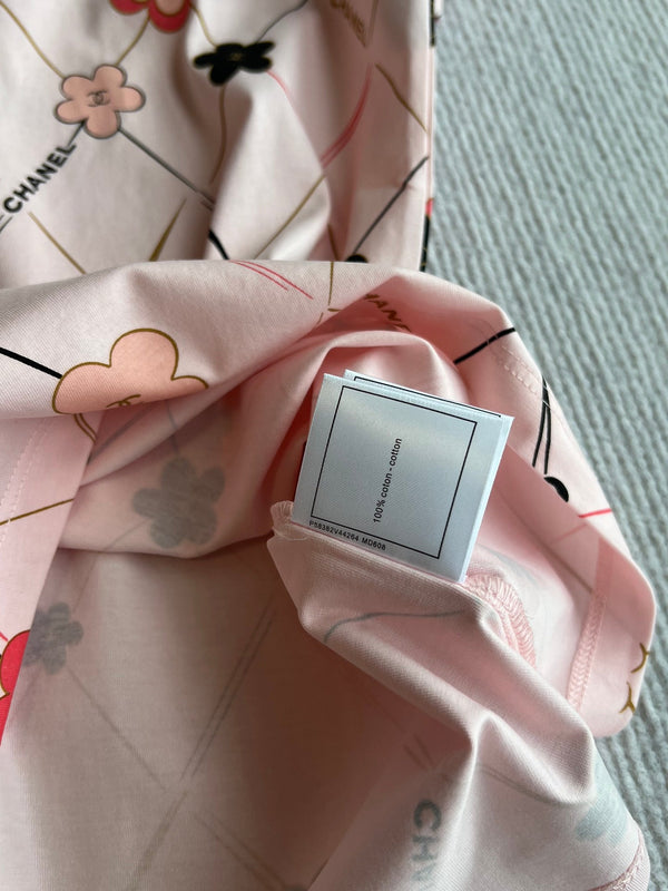 CC 25 Round- Neck T-shirt In Pink Cotton 277249