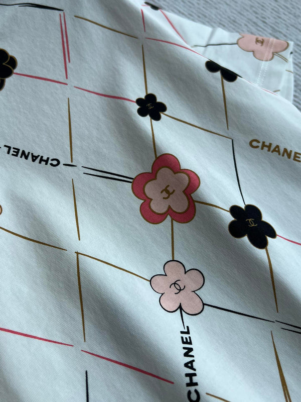 CC 25 Round- Neck T-shirt In White  Cotton 277250