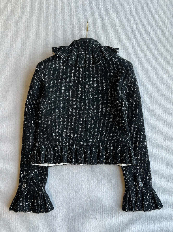 CC 25 Sequined Jacket In Black Tweed 277169