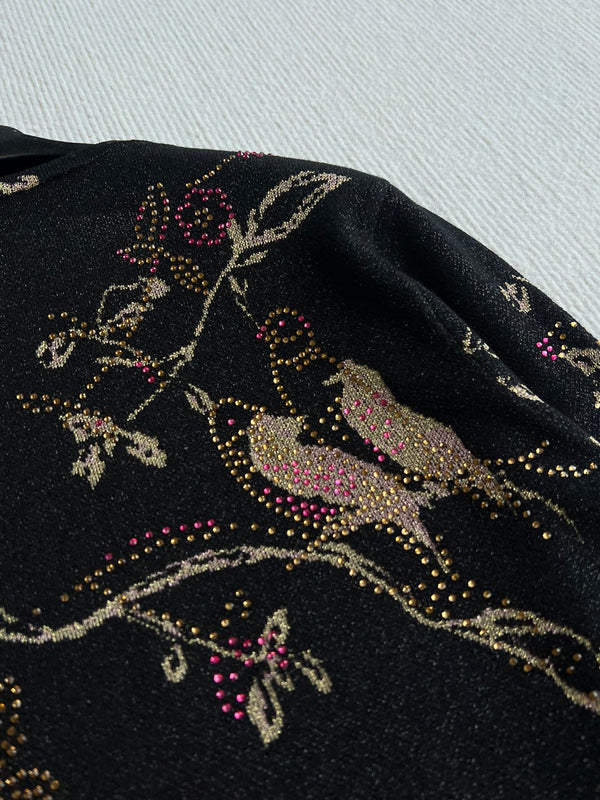 CC 25 Long-sleeved Shirt Black Metalised Fiber Cupro