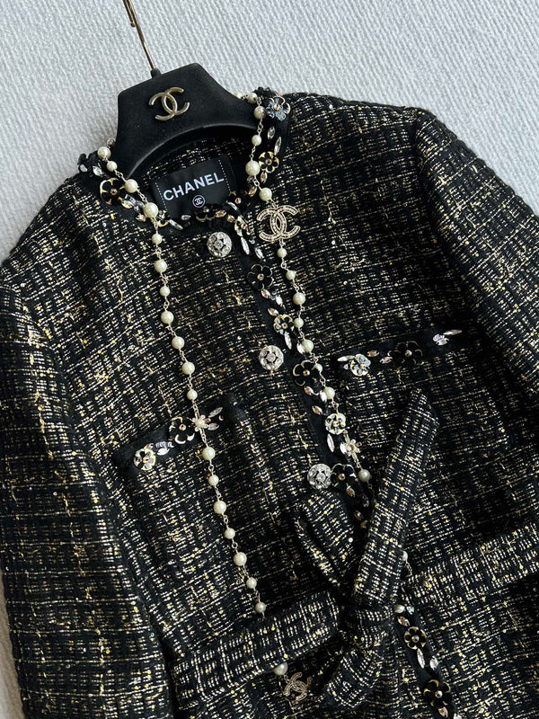 CC 25 Set Tweed Black Polyester Wool 289987