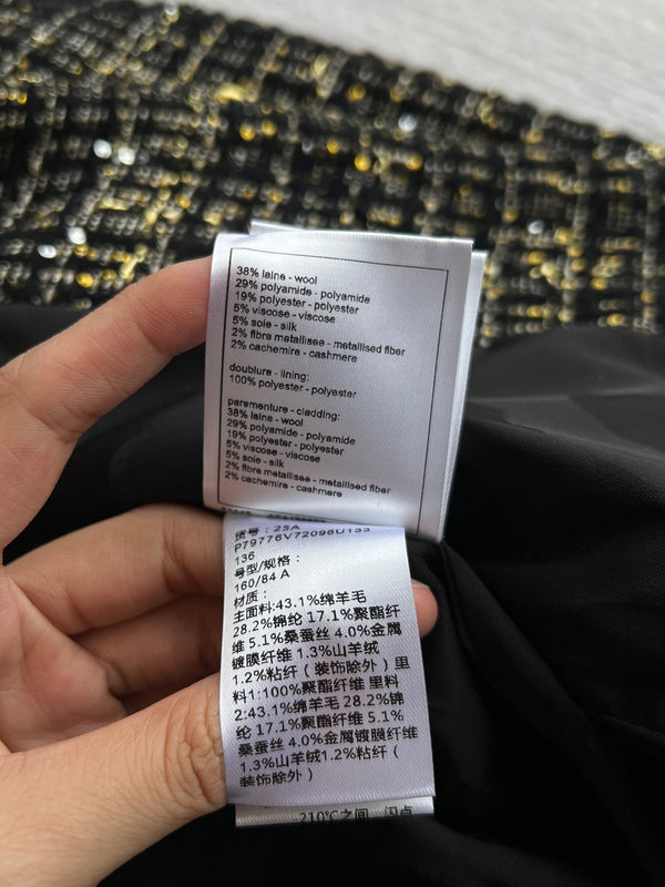 CC 25 Set Tweed Black Polyester Wool 289987