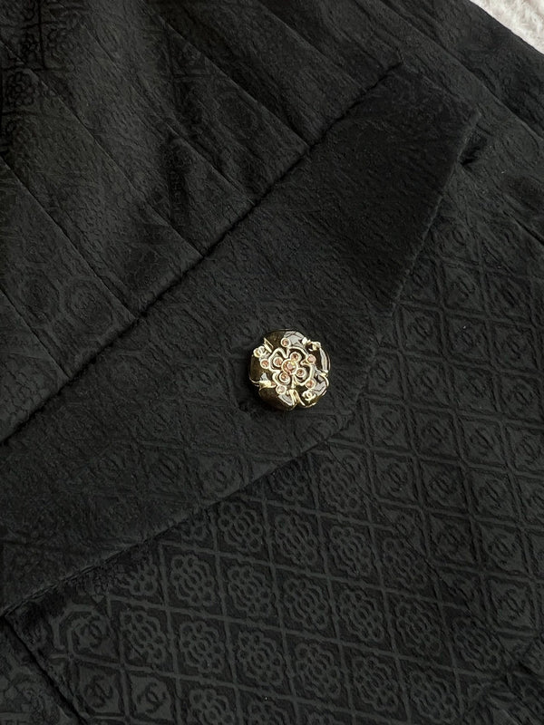 CC 25 Pleated Pants Black Silk