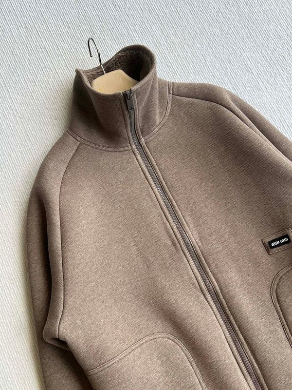 Miu Miu 25 Jacket Dark Brown Polyester 300164