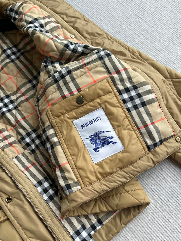 Bur 25 Long Coat Grey Blue Cotton 299471