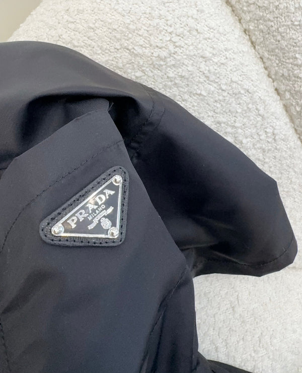 Prada 25 Short-sleeved Dress Black Re-Nylon