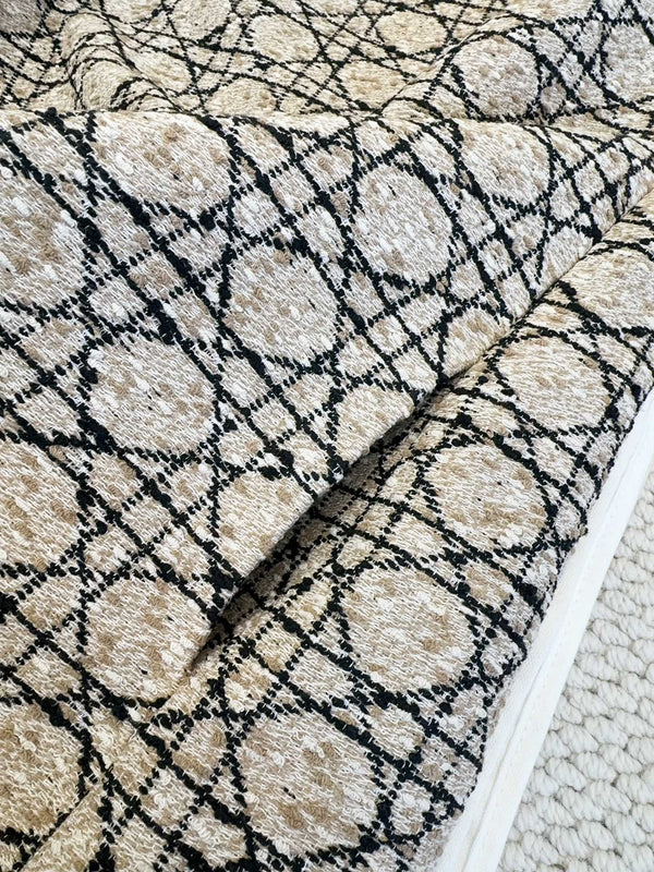 CD 2025 Abito a quadri in cotone beige