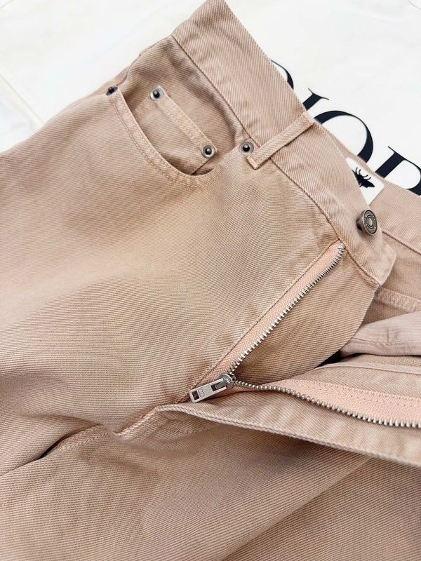 Jeans dritti CD 25 in cotone rosa fumo