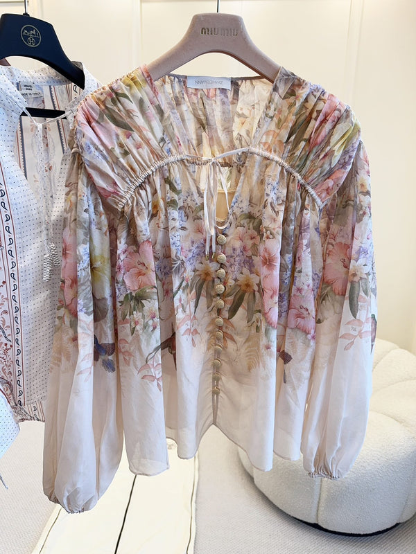 Zimmermann Blouse 25 Linen Silk 027