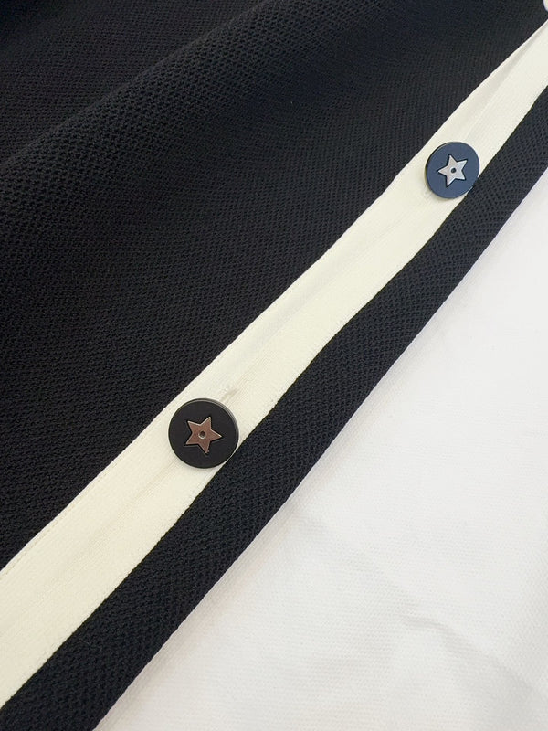 CD 25 Abito in maglia di cotone nero