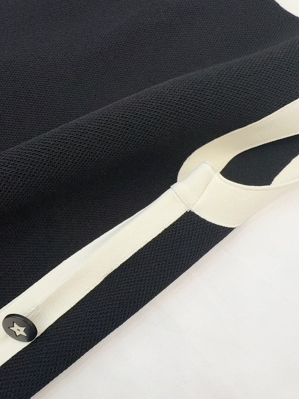 CD 25 Abito in maglia di cotone nero