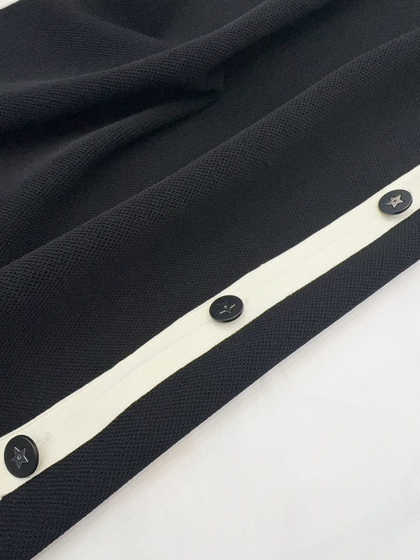 CD 25 Abito in maglia di cotone nero