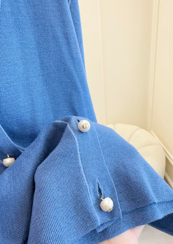 CD 25 Set Cardigan Vest Dark Blue Wool