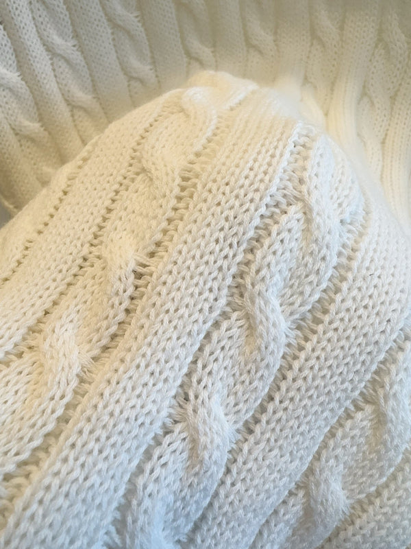 CD 25 V-neck Vest White Silk Cotton