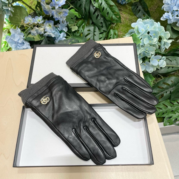 GLOVES IN BLACK SHEEPSKIN MIX WOOL 463824