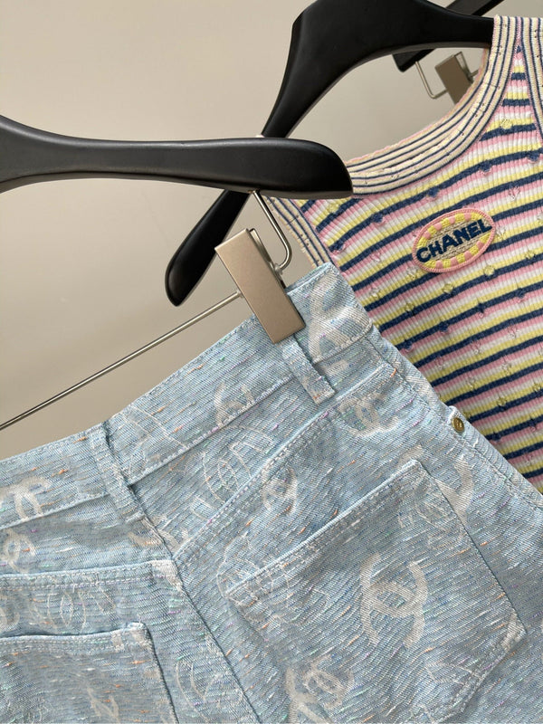 CC Short Light Blue Demin Cotton 233616