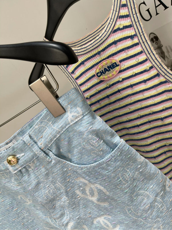 CC Short Light Blue Demin Cotton 233616