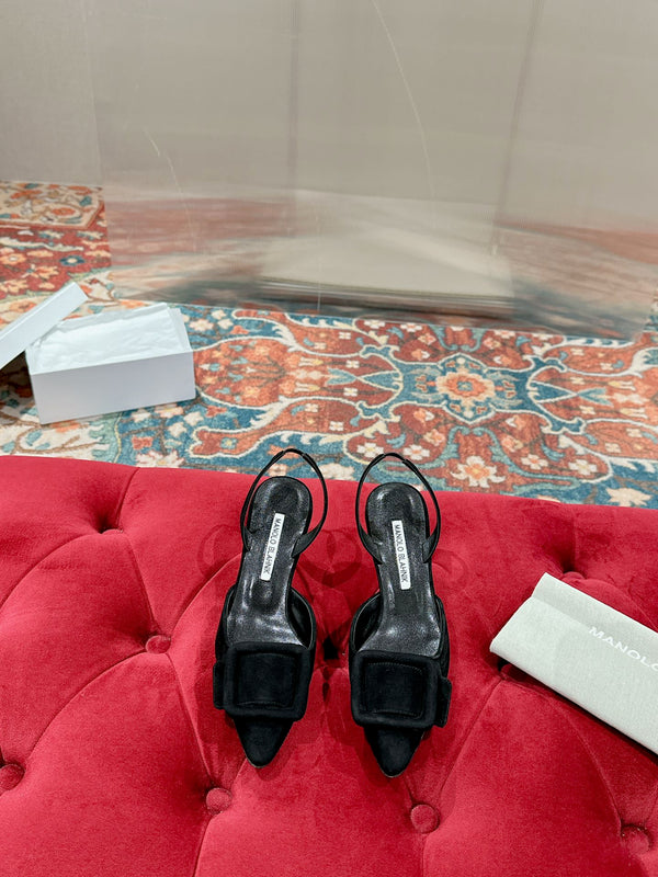 maysale 70 black suede calfskin