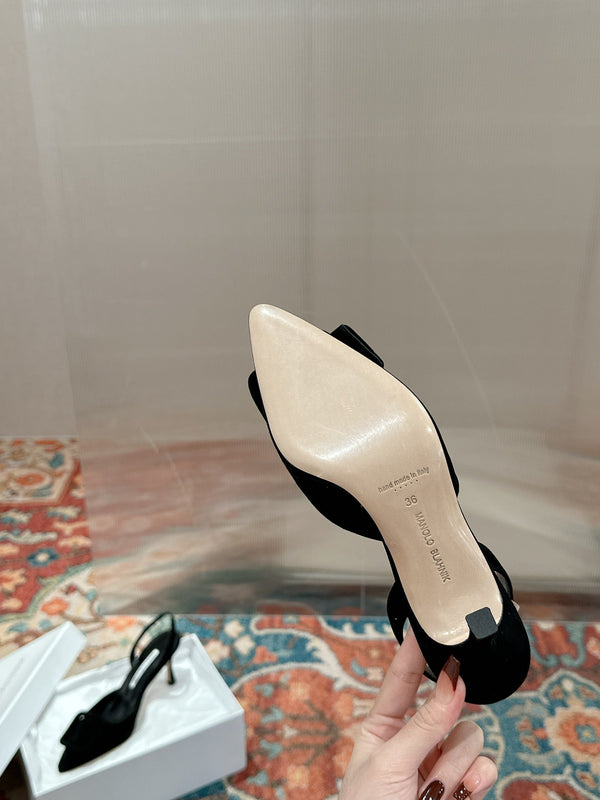 maysale 70 black suede calfskin