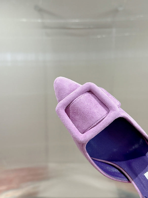 maysale 70 purple suede calfskin
