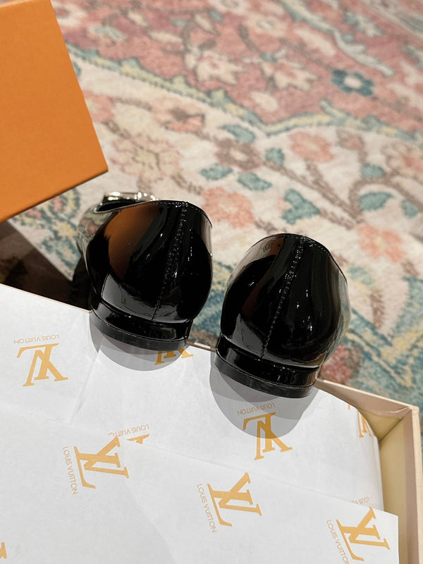 LV Shake Flat Ballerina Black Lambskin