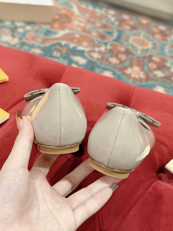 LV Popi Flat Ballerina Cosmic Latte Cowhide