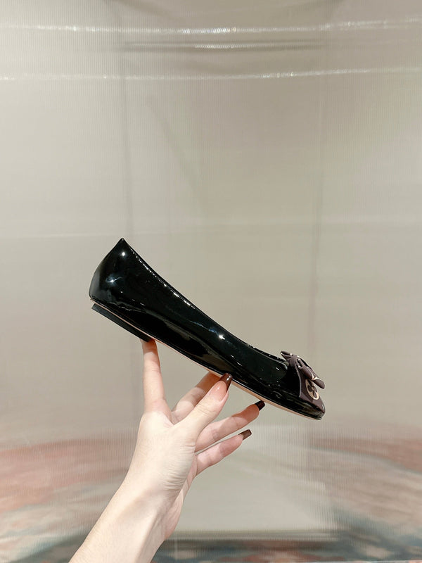 LV Popi Flat Ballerina Black Cowhide