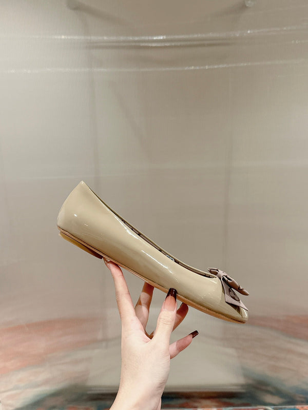 LV Popi Flat Ballerina Beige Cowhide