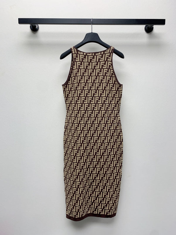 Fendi 25C Jacquard Midi Dress 228194