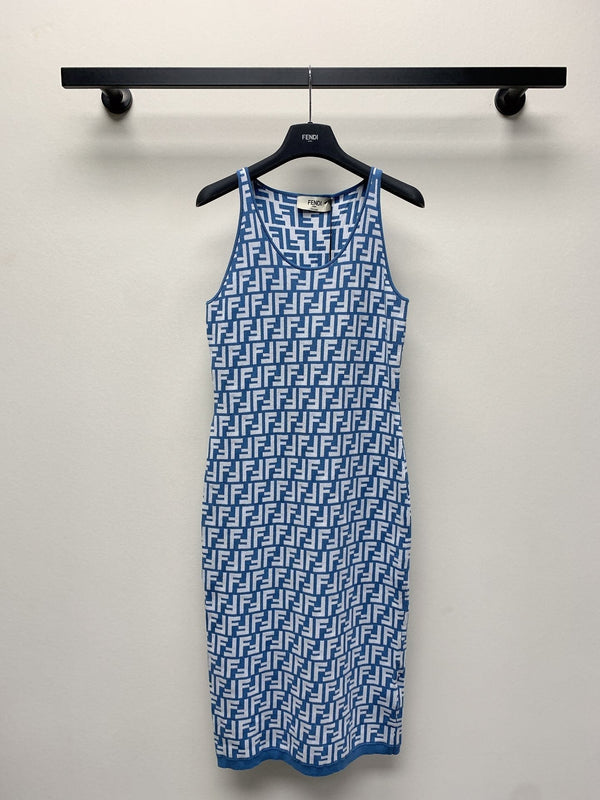 Fendi 25C Jacquard Midi Dress 228194