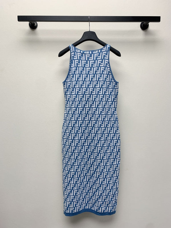 Fendi 25C Jacquard Midi Dress 228194