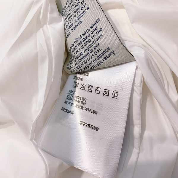 Moncler 25 Long Down Jacket With Rabbit Fur Collar 289112