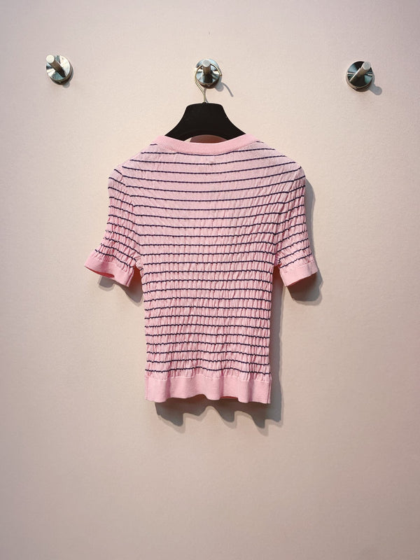 CC 25 Striped Crew Neck T-Shirt Tencel 289188