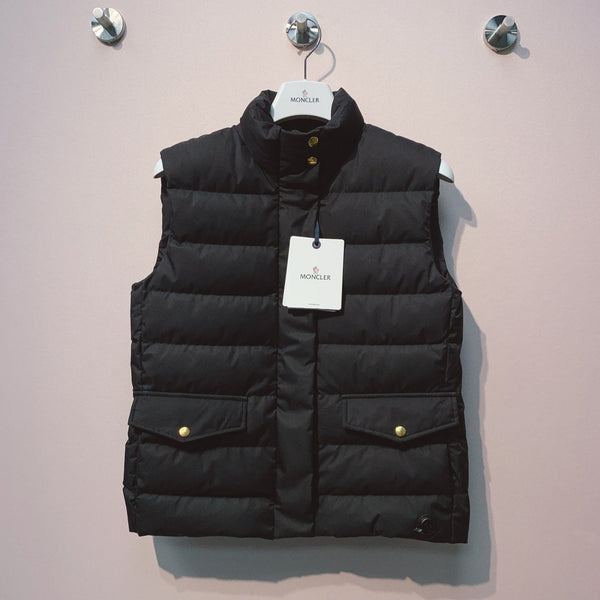 Moncler 25 Button-down Vest Black Polyester 293404