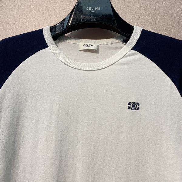 Celine 25 Sweater White Mix Black Cotton 301615