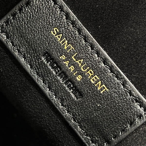 YSL Celia Mini Tote 29cm In Black Smooth Leather