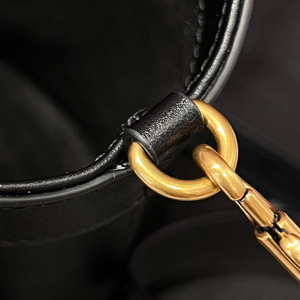 YSL Celia Mini Tote 29cm In Black Smooth Leather