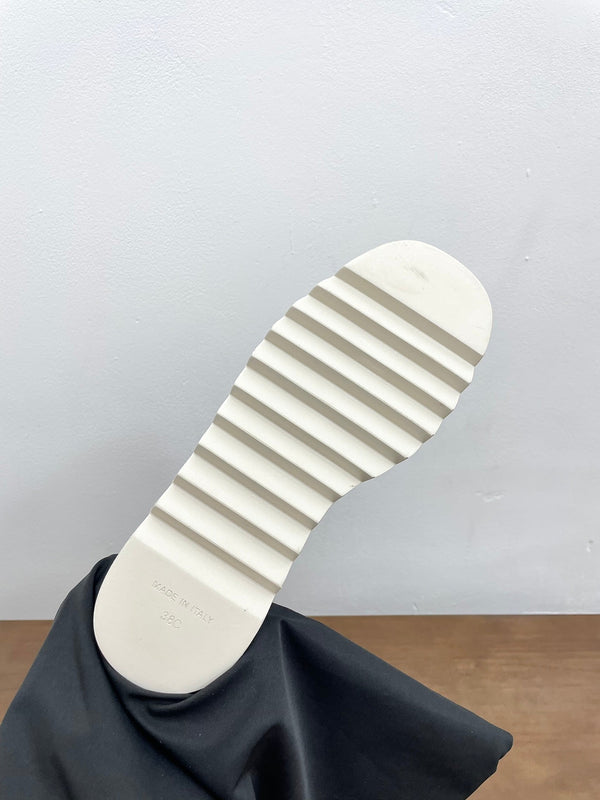 CC Ankle Boots 100mm White Lambskin